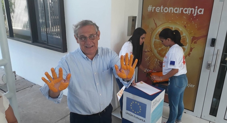 Embajada de Colombia en Nicaragua participó en la Campaña Reto Naranja 